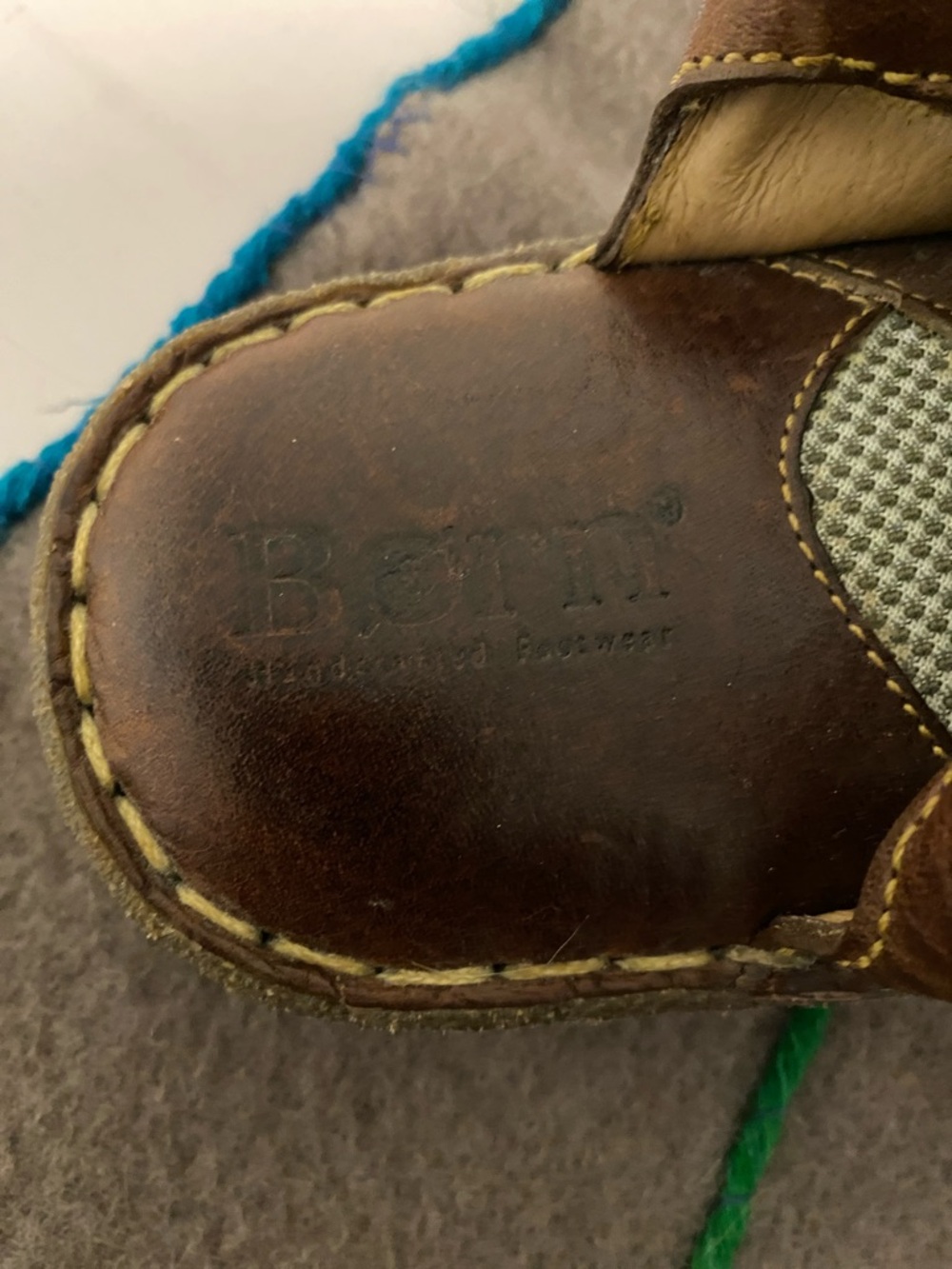 Born Brown Leather  Slingback Sandals, nice condition - Picture 2 of 8